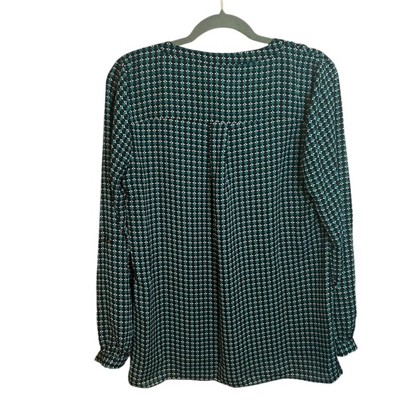 Laundry By Shelli Segal Geometric Patterned Career Blouse - Picture 2 of 5